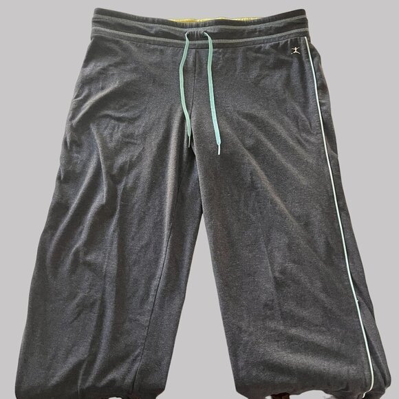 Danskin‎ Womens 12-14 Large Gray Athletic Pullon Drawstring Pants - Picture 3 of 9